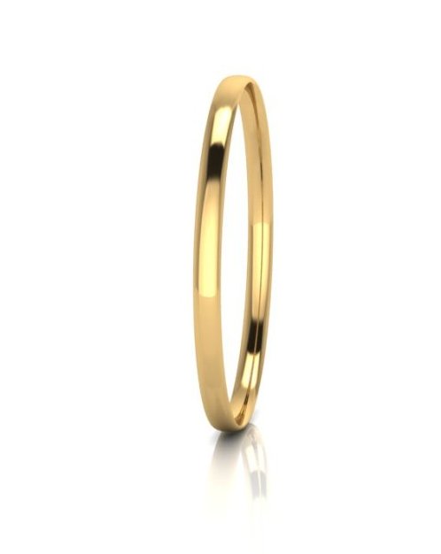 SOLID COMFORT FIT 5MM BANGLE | Golden Mile Jewellery Manufacturers ...